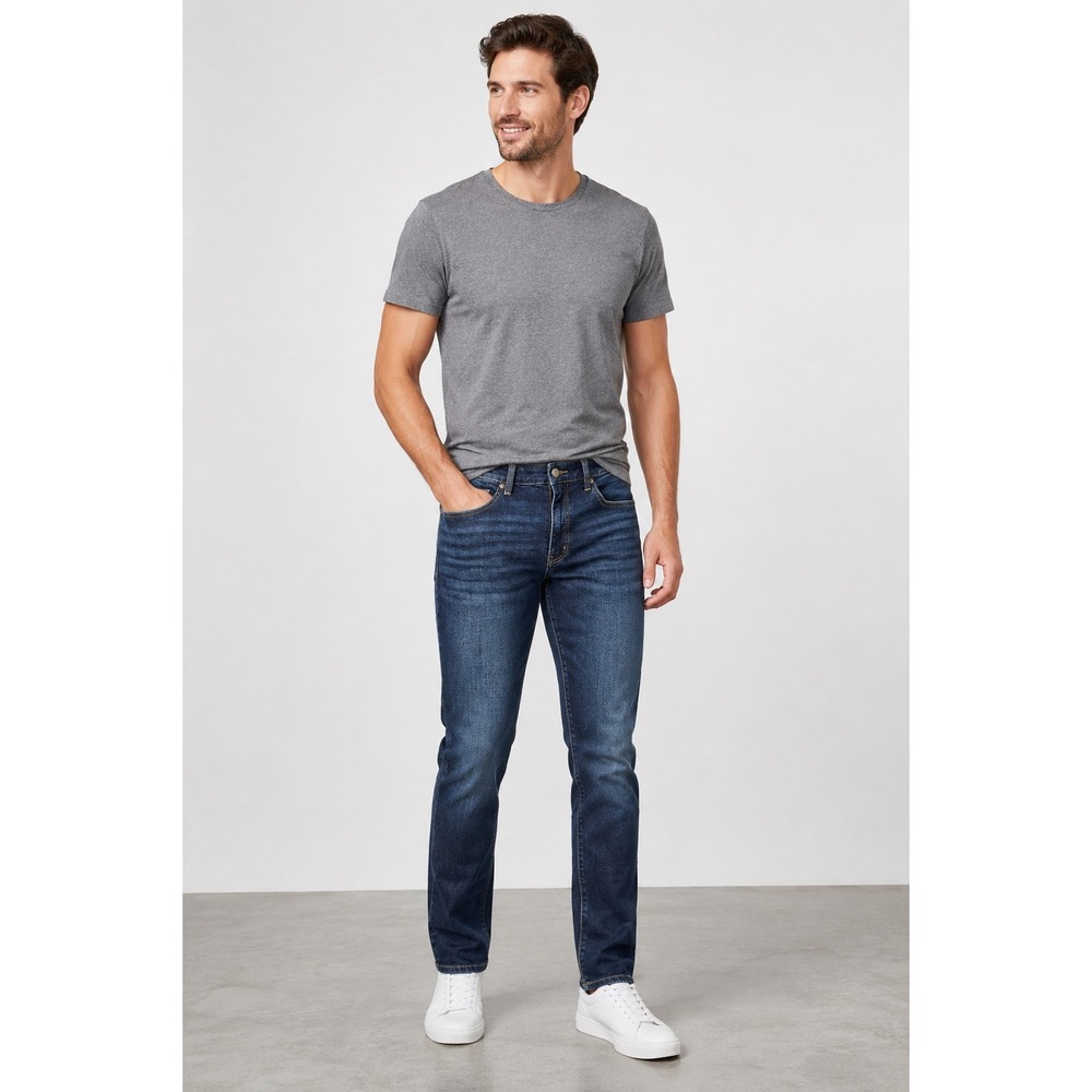 Buckle Black Mens Size 31x27 Fit No 75 Ankle Skinny Jeans Dark Wash Denim Style